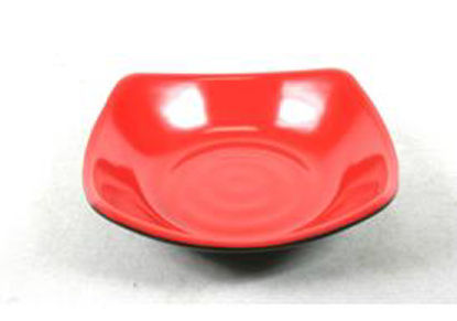 Picture of Melamin red S.Q. DEEP PLATE #3(13.5cm)(12)